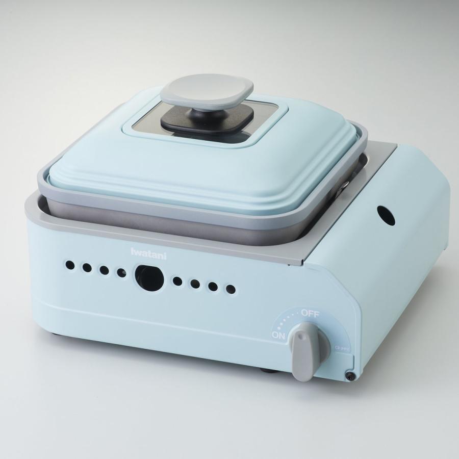 イワタニ カセットガスホットプレート ブルーグレー Iwatani カセットフー ミニマル minimaru CBJHP1 返品種別A