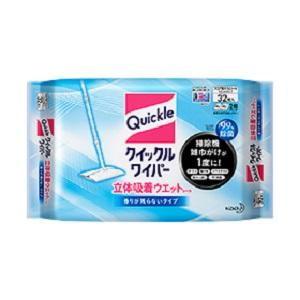 クイックルワイパー 立体吸着ウエットシート 香りが残らないタイプ(32枚入) 花王 返品種別A（Yahoo!・Joshin web）