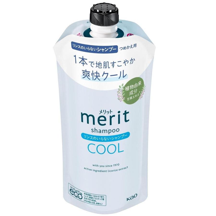 Kao（花王） メリット リンスのいらないシャンプークール つめかえ用