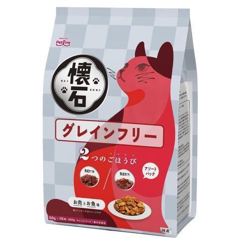 ペットライン 懐石 2つのごほうび グレインフリー 650g(65g×10袋) 返品
