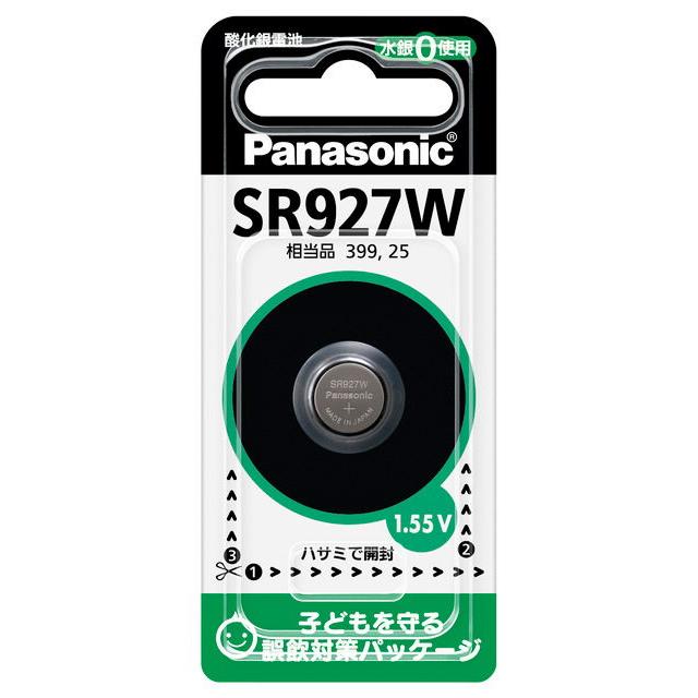 パナソニック 酸化銀電池×1個 Panasonic SR927W 返品種別A