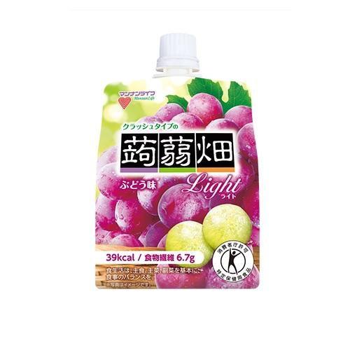 マンナンライフ クラッシュタイプの蒟蒻畑 ライト ぶどう味 150g
