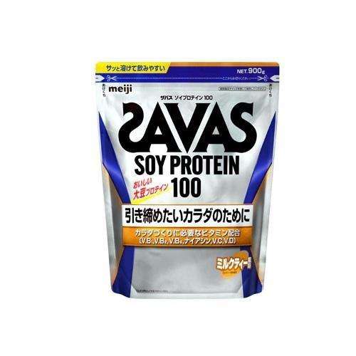 ザバス ソイプロテイン100 ミルクティー風味 900g 明治 返品種別B 