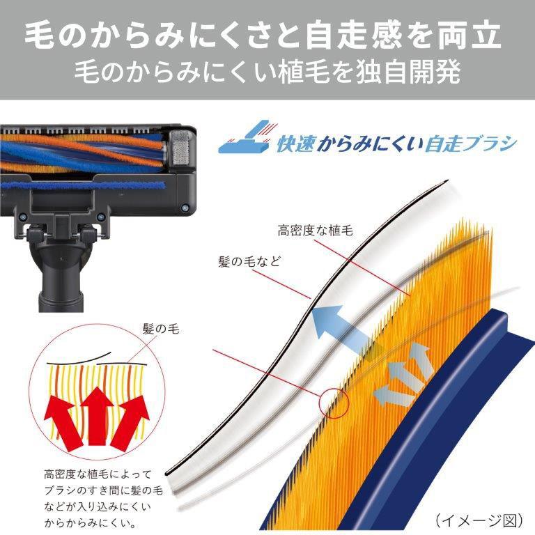 三菱 サイクロン式クリーナー コード式 自走式パワーブラシ プレミアムシルバー (掃除機) MITSUBISHI Be-K TC-ED2D-S 返品種別A｜joshin｜09