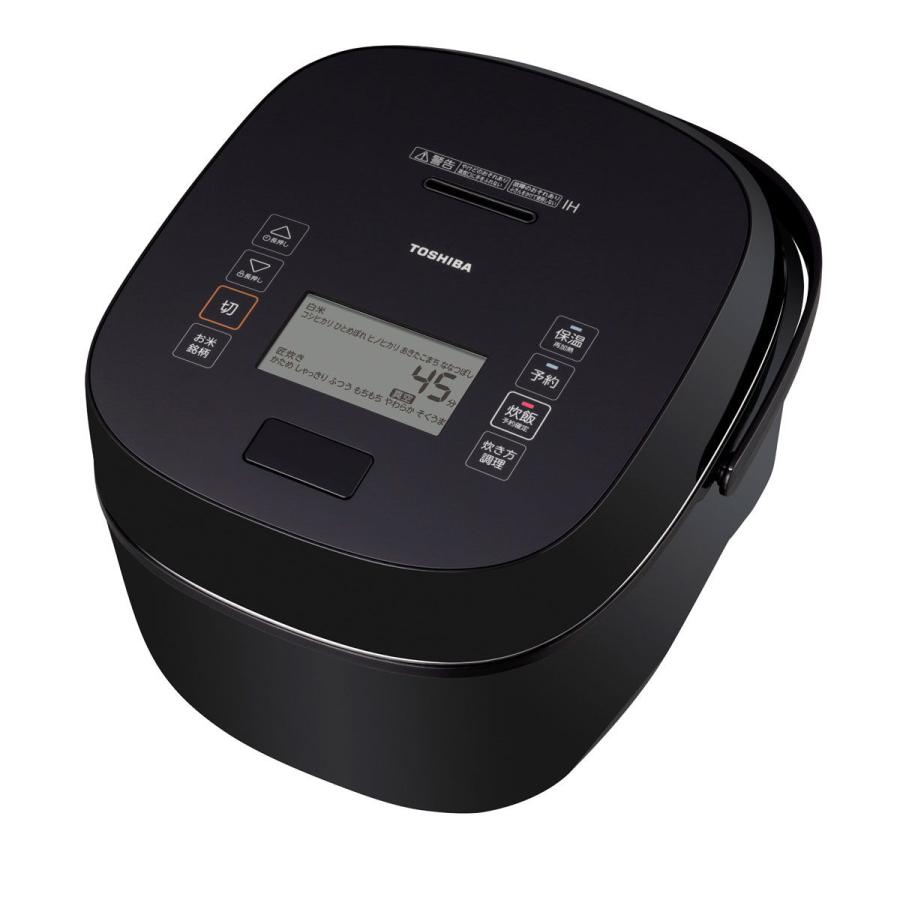 TOSHIBA 東芝 真空圧力IHジャー炊飯器(1升炊き) グランブラック 炎匠 