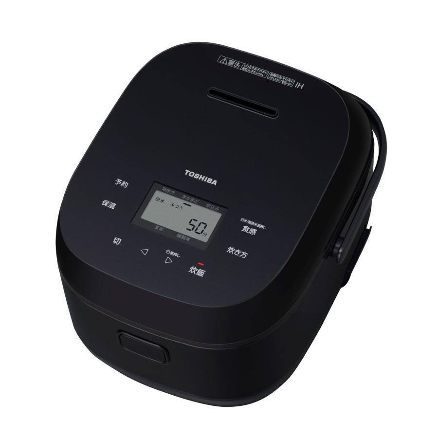 TOSHIBA 東芝 IH炊飯器 5.5合炊き ブラック 黒 東芝 TOSHIBA 炊飯器 5.5合 IHジャー ガラスタッチパネル ブラック RC