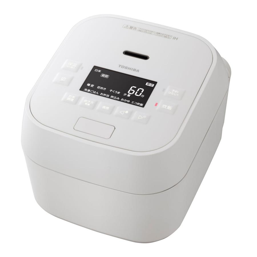 TOSHIBA（東芝） 真空圧力IHジャー炊飯器(5.5合炊き) グランホワイト 