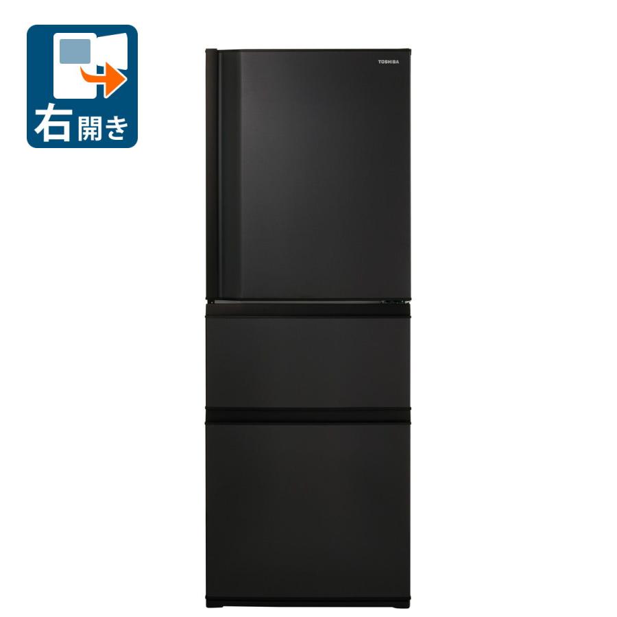 TOSHIBA（東芝） (標準設置無料 設置Aエリアのみ) 326L 3ドア冷蔵庫 