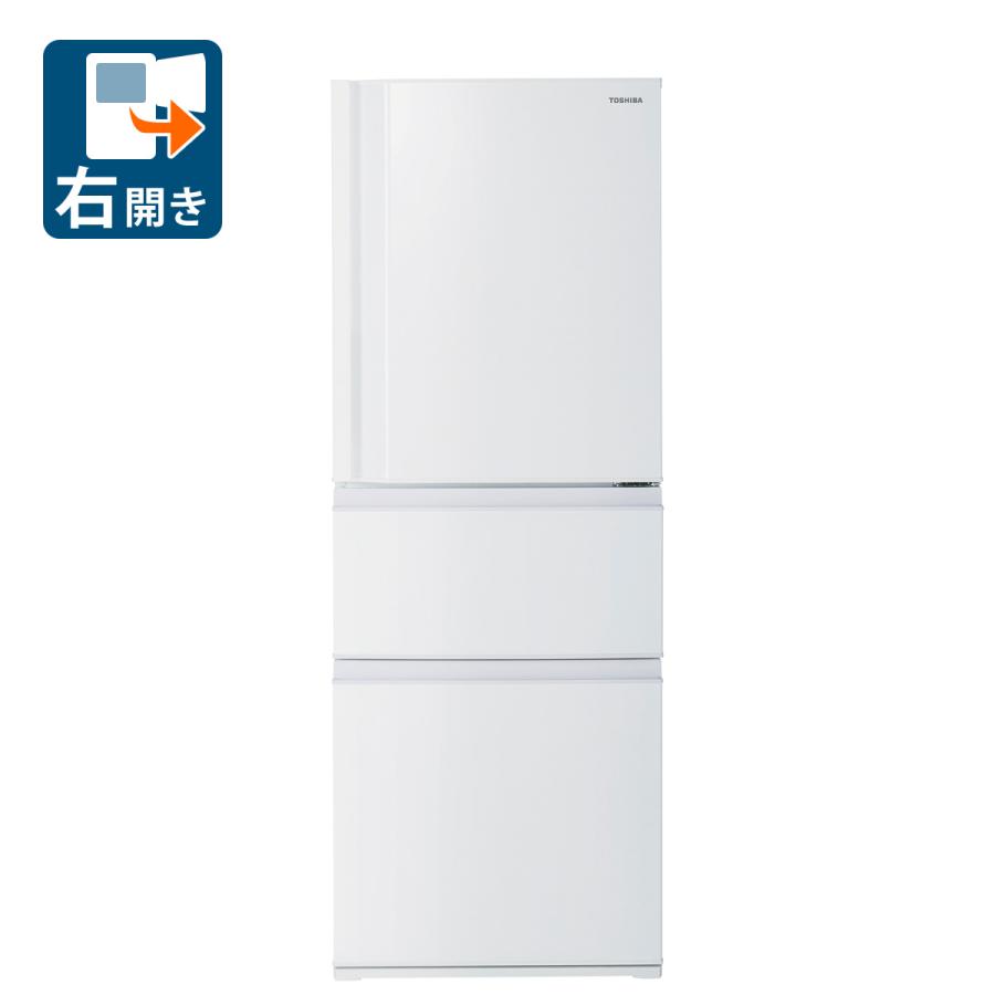 TOSHIBA（東芝） (標準設置無料 設置Aエリアのみ) 326L 3ドア冷蔵庫 