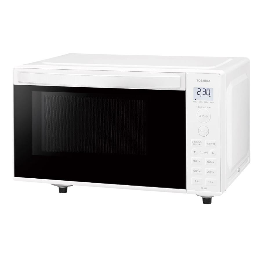 TOSHIBA 東芝 電子レンジ 17L (縦開き扉) ホワイト ER-S6B(W