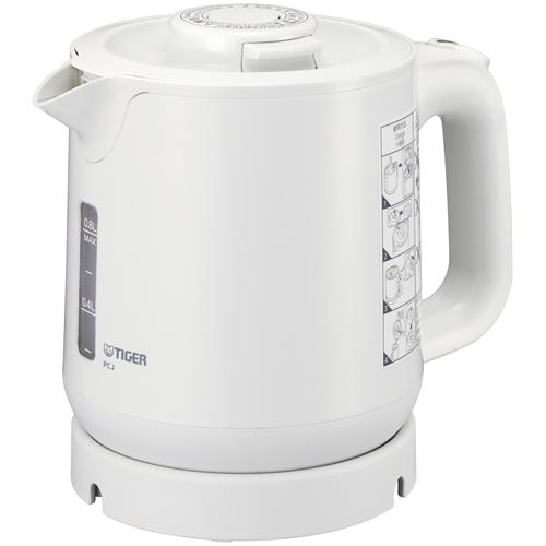 TIGER タイガー魔法瓶 蒸気レス電気ケトル わく子 PCJ-H081-W ホワイトの商品画像（Yahoo!ショッピング）