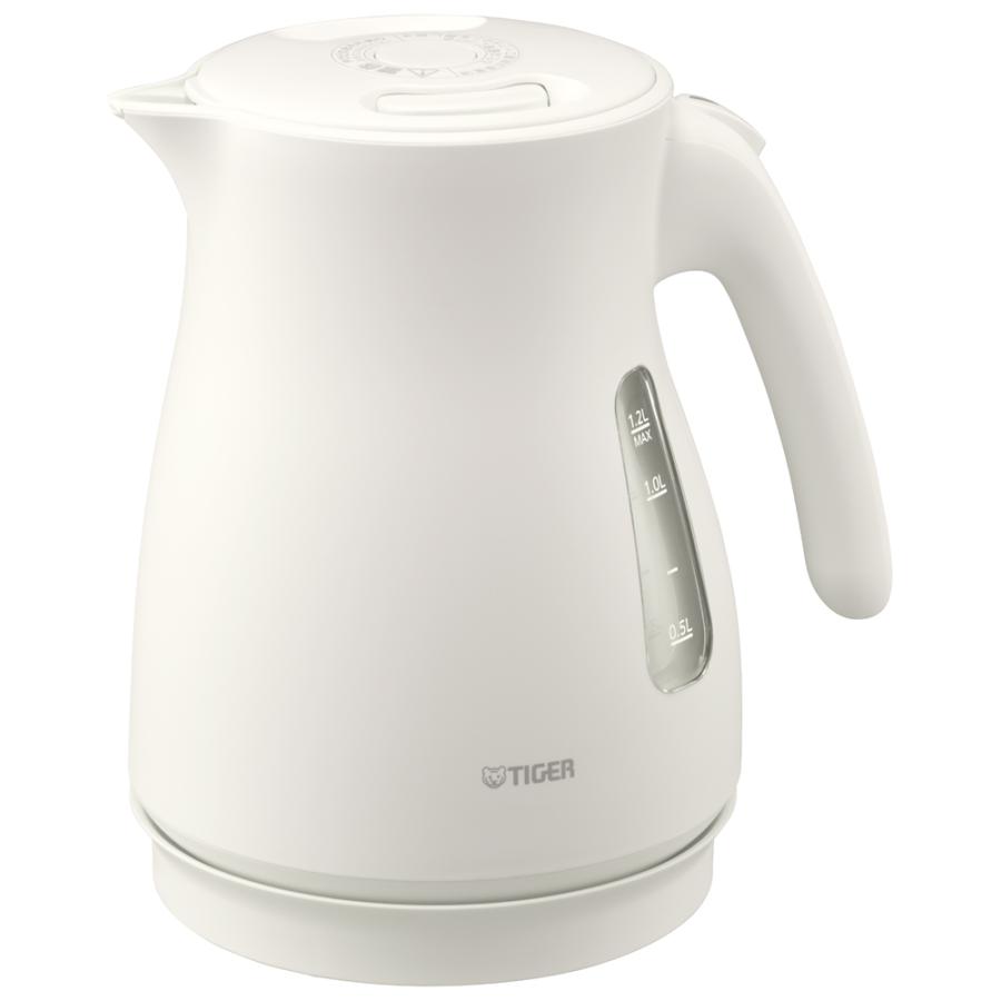 TIGER 電気ケトル QUICK&SAFE+ PCV-A120-WM [マットホワイト]の商品画像（Yahoo!ショッピング）