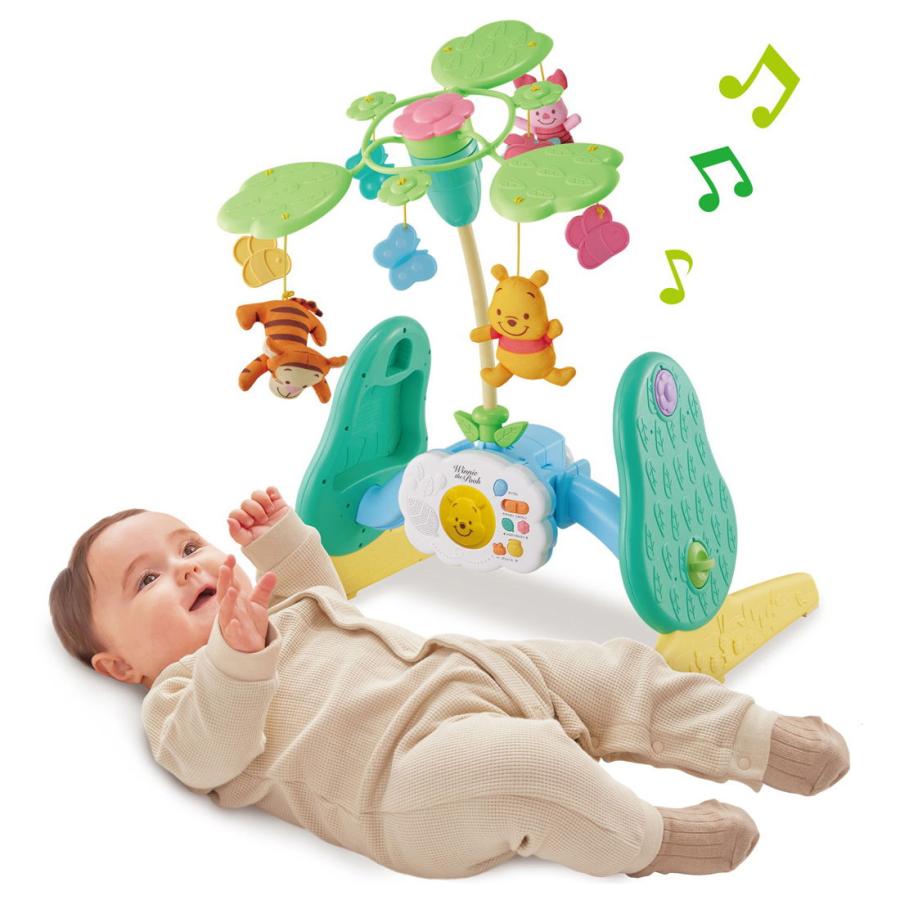 【美品】えらべる回転６ＷＡＹジムにへんしんメリー プラス　くまのプーさん タカラトミー えらべる回転 6WAYジムにへんしんメリー プラス