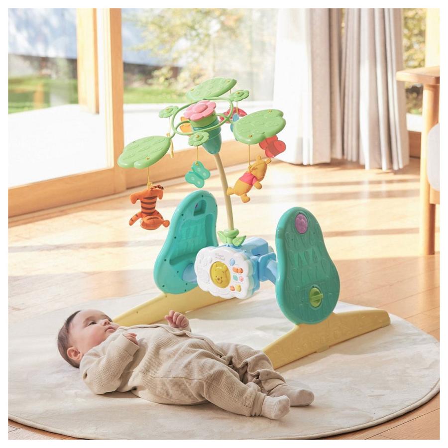 【付属品完備】くまのプーさん 新型 ジムにへんしん プーメリー えらべる6WAY えらべる回転 6WAYジムにへんしんメリー プラス くまのプー