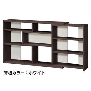 大洋 幅伸縮式 ECラック ダークブラウン (幅118〜155×奥行29.5×高さ80cm) TAIYO TV台 ECR-8012R DB 返品種別Aの画像