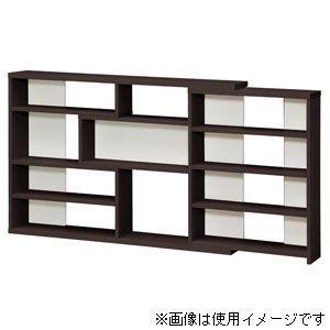 大洋 幅伸縮式 ECラック ダークブラウン (幅118〜155×奥行19.3×高さ80cm) TAIYO Shelfit ECR ECラック ECR8012S-DB 返品種別Aの画像