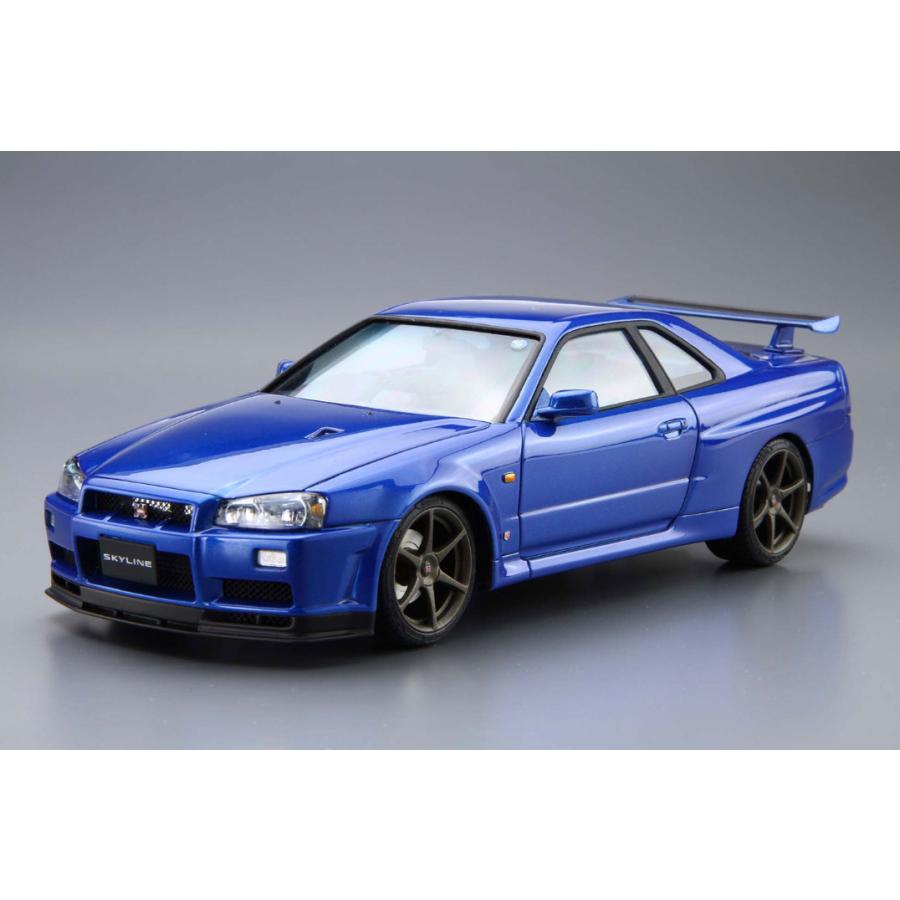 ザ・モデルカー アオシマ 1/ 24 No.8 ニッサン BNR34 スカイラインGT-R