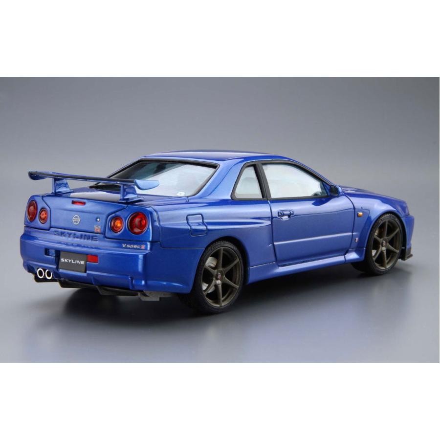 1/24 アオシマ NISSAN BNR34 スカイライン GT-R 完成品 ザ・モデルカー アオシマ 1/ 24 No.8 ニッサン BNR34 スカイラインGT-R