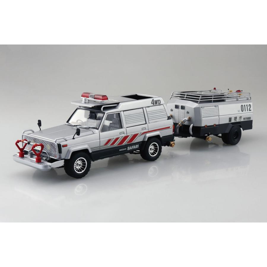 ザ・モデルカー アオシマ 1/ 24 西部警察 No.7 サファリ4WD＆タンク車