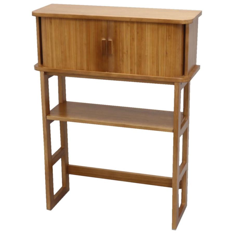 OSMAC オスマック 天然木桐製 ジャバラ扉のコンソールテーブル