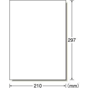 エーワン　マルチプリンタラベル　A4判　28719　返品種別A　A-one　ノーカット　500シート