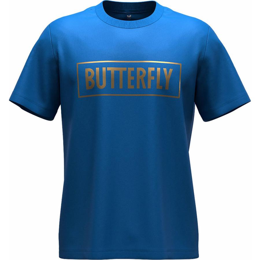 バタフライ（Butterfly） 男女兼用 BL・Tシャツ III(ブルー・サイズ：S