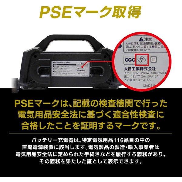 ココ大自工業 MP-220 全自動 パルス 充電器 MP-220 全自動パルス充電器 | 大自工業株式会社