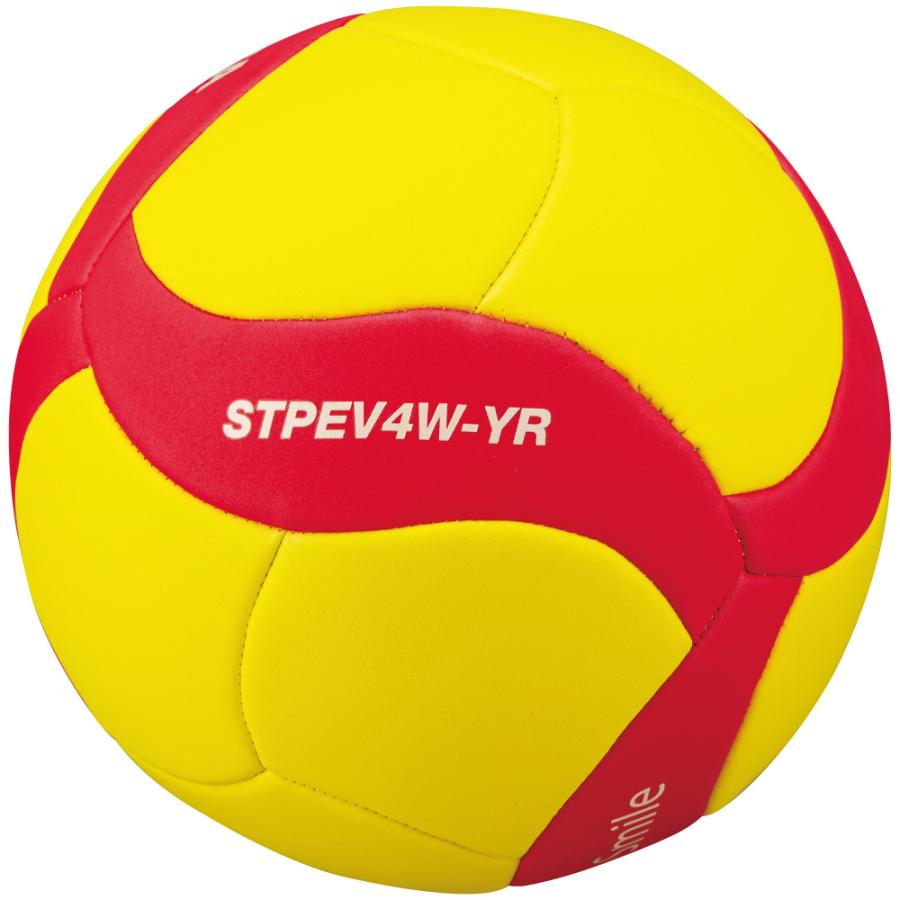 ミカサ バレーボール 4号球 Mikasa スマイルバレーボール イエロー レッド Stpev4w Yr 返品種別a