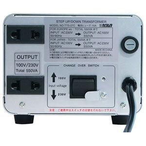 カシムラ 海外国内用大型変圧器 220-240V/ 550VA Aプラグ対応