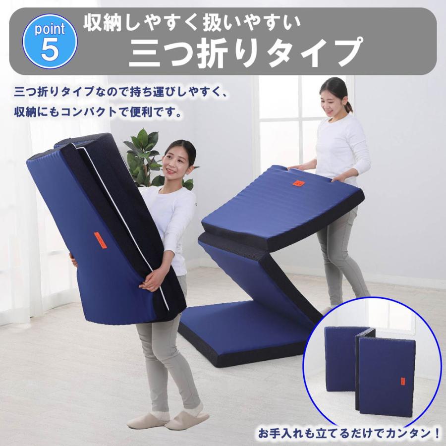 西川 高反発エニーマット プラス 三つ折りタイプ シングル(97