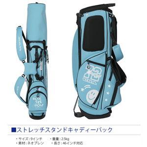 ブルーティーゴルフ　キャディバッグ　スタンド型 BLUE TEE GOLF（ブルーティーゴルフ） ストレッチスタンドキャディー