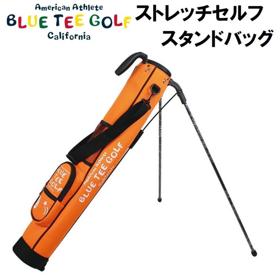 ブルーティーゴルフ ストレッチセルフスタンドバッグ クラブケース(オレンジ・5〜6本収納) 返品種別A
