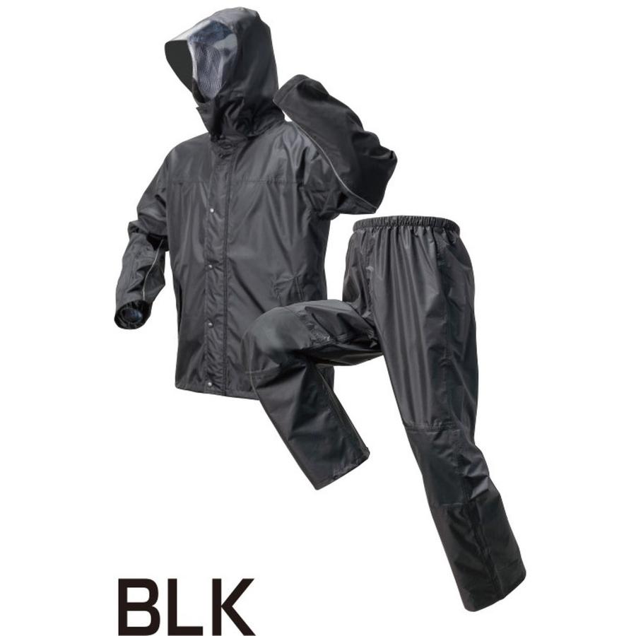 喜多 レッヂレイン ストレッチ透湿合羽(ブラック 4L) KITA NO2920-BK-4L 返品種別B