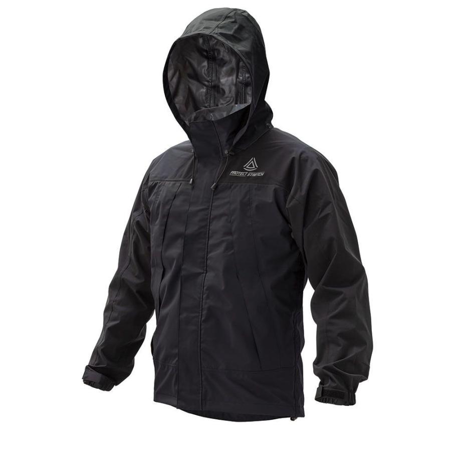 喜多 プロテクトストレッチレインウェア ブラック 4L 4WAY・透湿 KITA