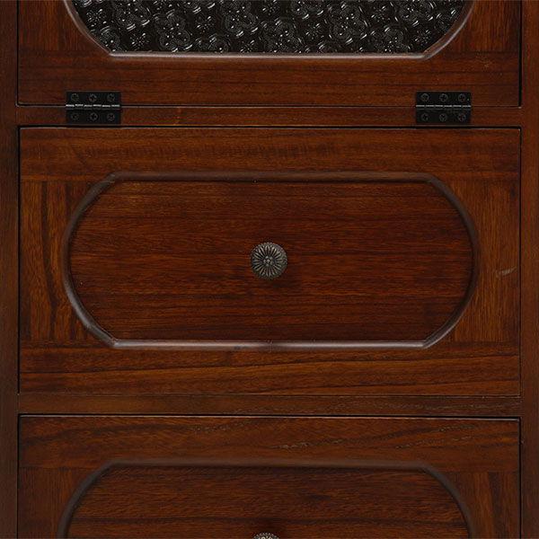 HAGIHARA(萩原) レトロチェスト(幅42×奥行32×高さ100cm) Retro(レトロ) MCH-5184BR 返品種別Aの画像