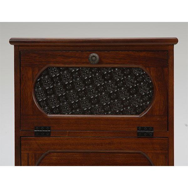 HAGIHARA(萩原) レトロチェスト(幅42×奥行32×高さ100cm) Retro(レトロ) MCH-5184BR 返品種別Aの画像