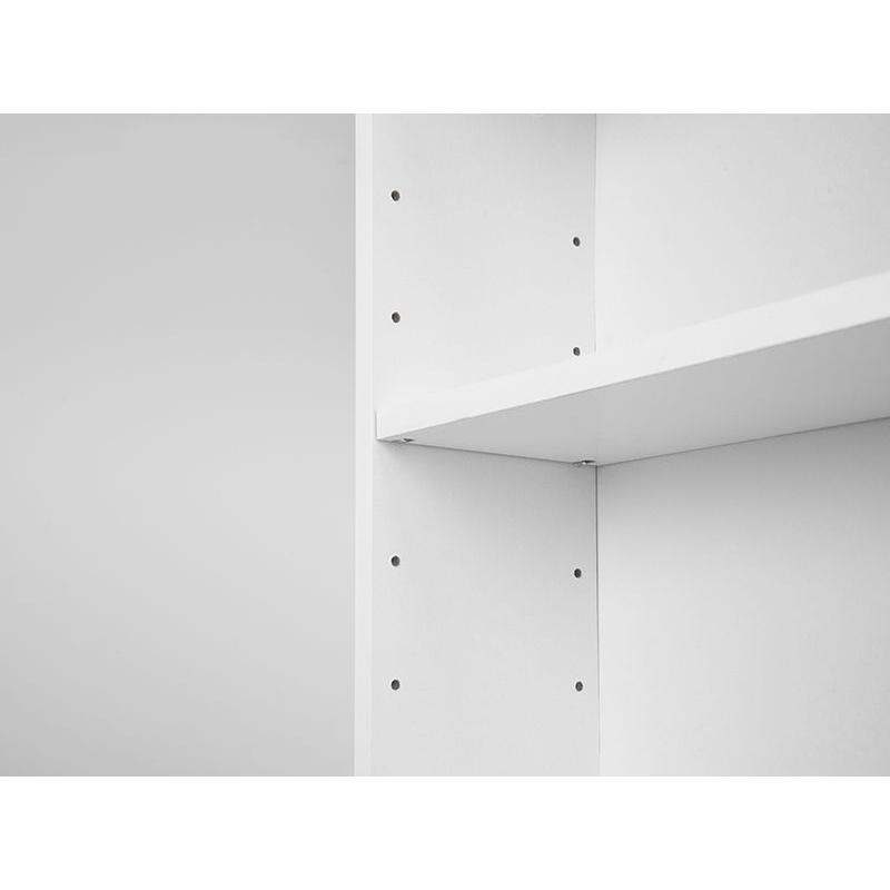 HAGiHARA（萩原） ブックシェルフ(ホワイト・幅45×奥行22.5×高さ184.5cm) RCC-1176WH 返品種別A ...