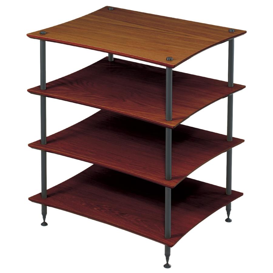 クアドラスパイアオーディオラック 4段 ダークブラウン 【公式通販】