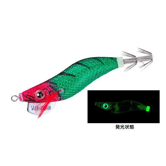 YO-ZURI アオリーQ RS ヒイカSP 1.6号(7 LRM/ 夜光レッドグリーン