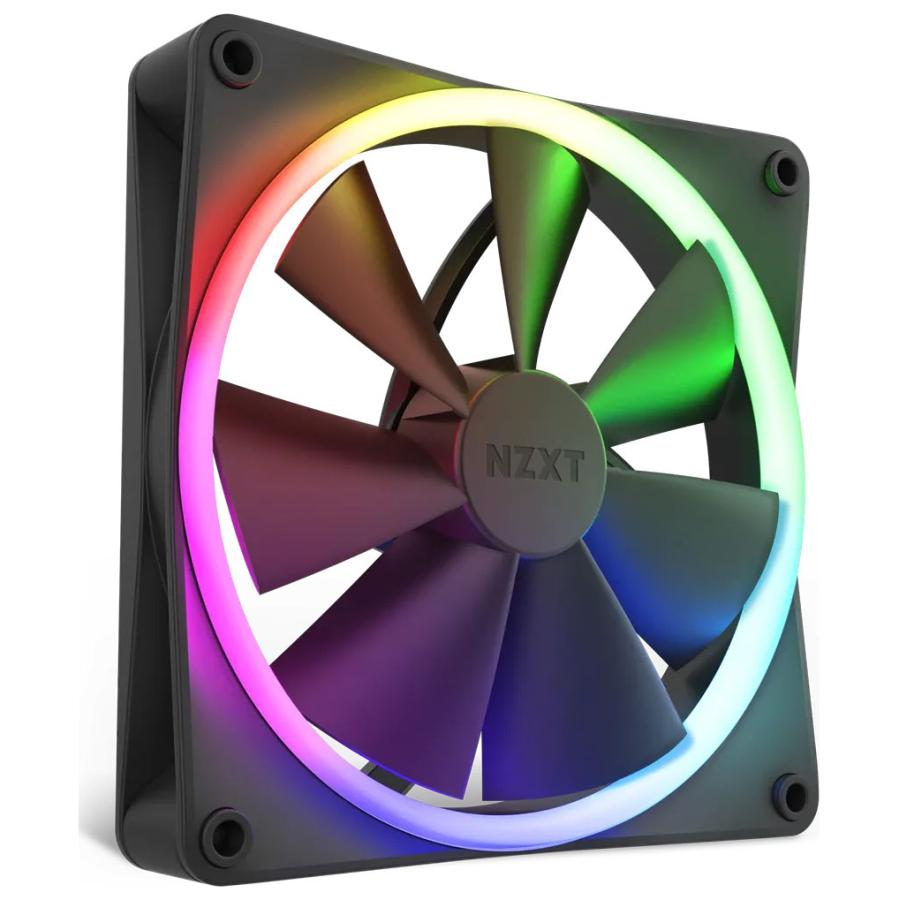 NZXT NZXT PCケースファン 140mm RGB ブラック RFR14SFB1 返品種別B 494350830288644