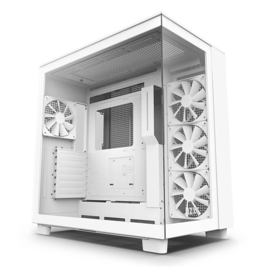 NZXT NZXT ミドルタワーPCケース H9 Flow ホワイト CM-H91FW-01 返品 