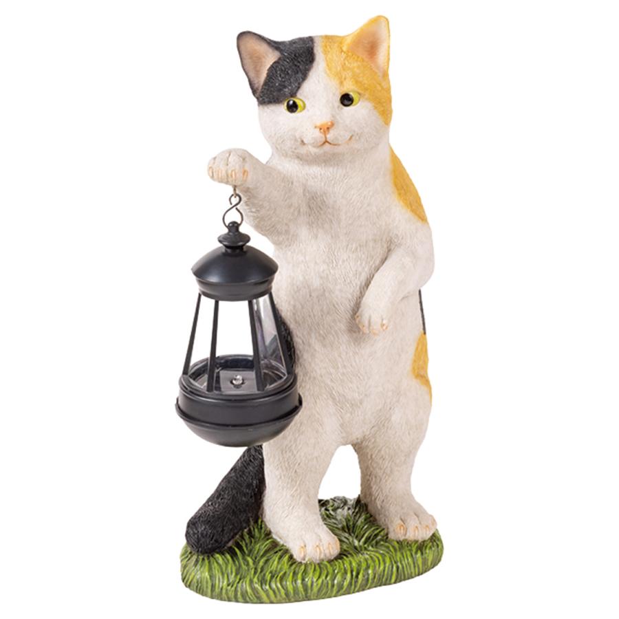 セトクラフト ソーラーオーナメント CATミケ　ガーデンライト セトクラフト HOME FURNISHING ソーラーオーナメント CAT ミケ