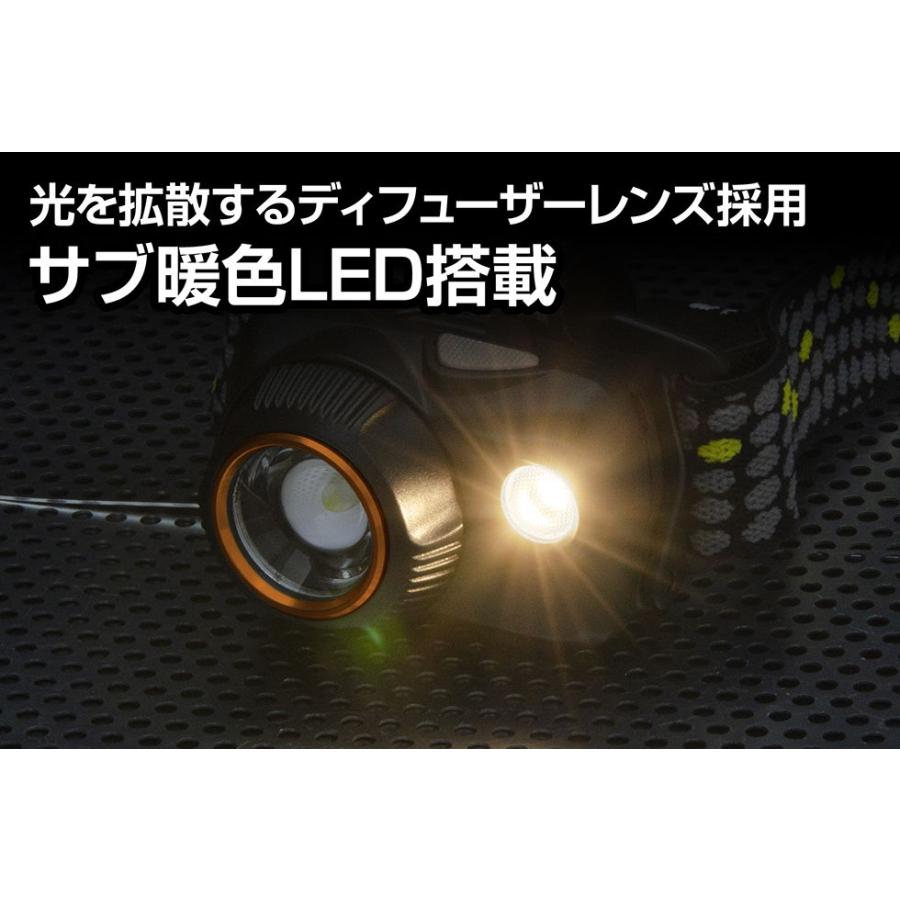 ジェントス LEDヘッドライト 700ルーメン W STARシリーズ WS-300H 返品種別A｜joshin｜02