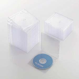 エレコム 100%品質保証! Blu-ray DVD CDケース 50枚セット スリム CCD-JSCS50CR 1枚収納 安心の定価販売 返品種別A クリア PS