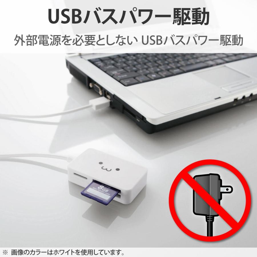 エレコム USB2.0小型メモリリーダライタ(ブラック) MR-A39NBK 返品種別A｜joshin｜05