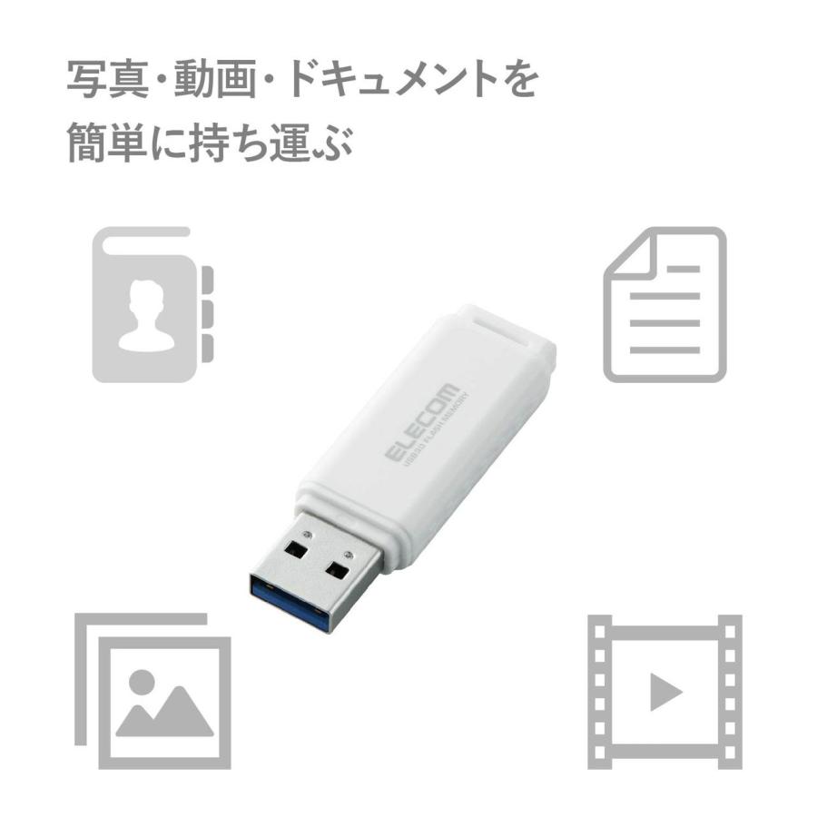 エレコム USB3.0対応 メモリ 16GB(ホワイト) MF-HSU3A16GWH 返品種別A｜joshin｜02