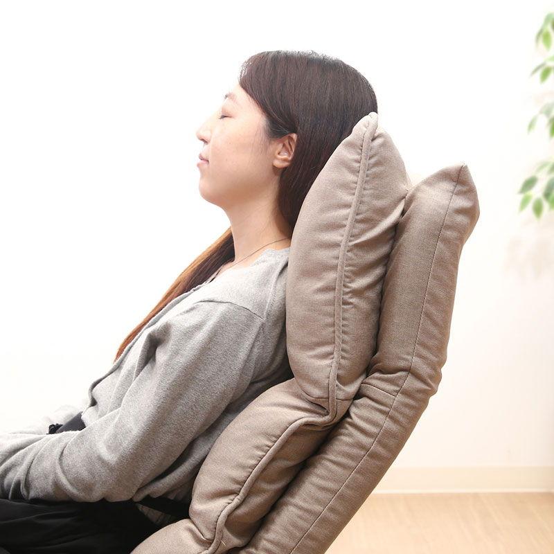 ベージュ クッションソファ 2人掛け shiyong 不二貿易 ダブルクッション座椅子 1P(ベージュ) Fit2