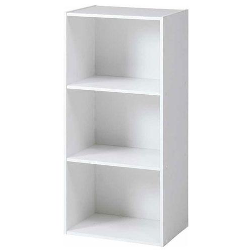 不二貿易（Fuji Boeki） カラーボックス 3段(ホワイト・全体サイズ(約