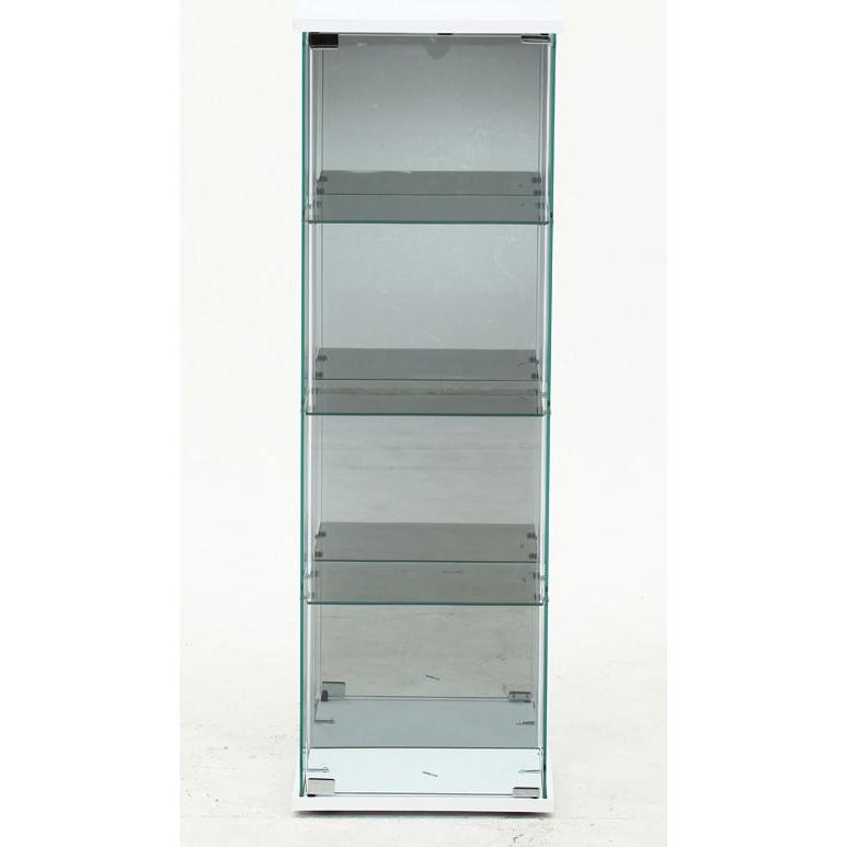 不二貿易 隠しキャスター付ガラスコレクションケース BAAL