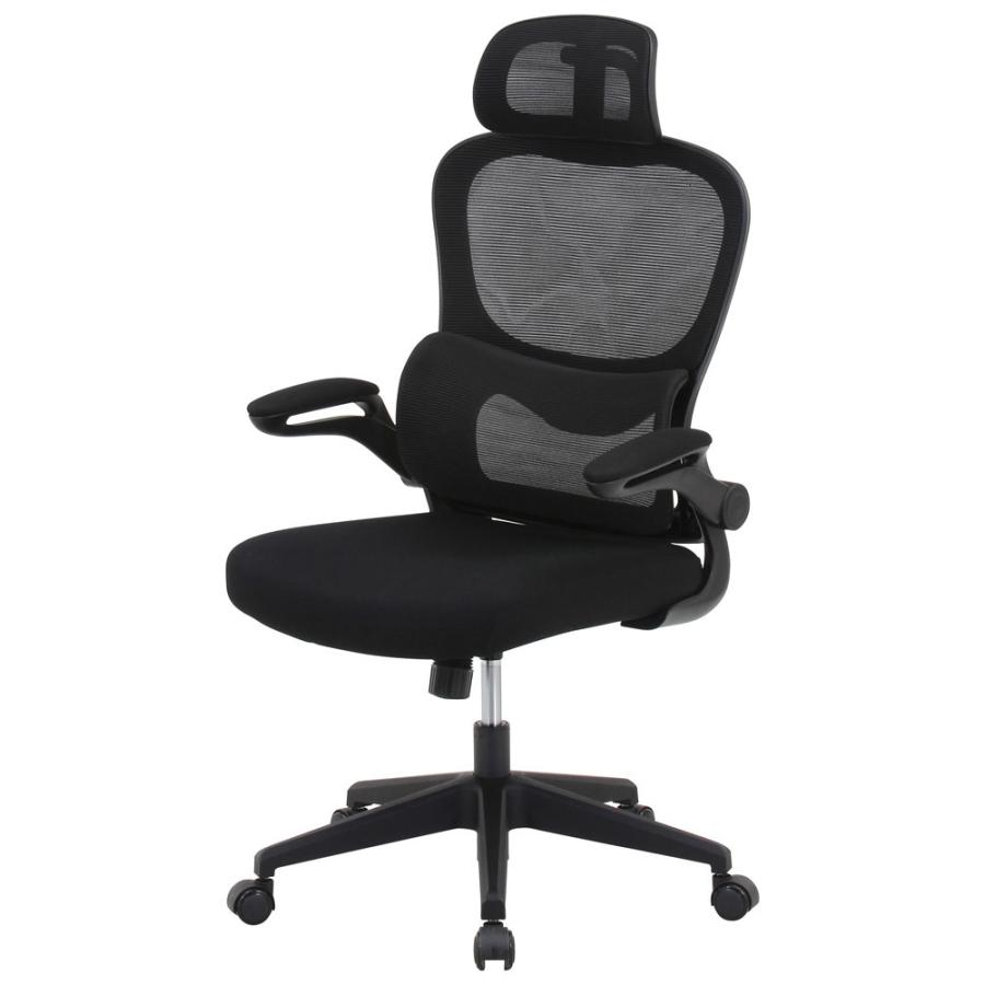 不二貿易（Fuji Boeki） オフィスチェア(ブラック) 91010 返品種別A